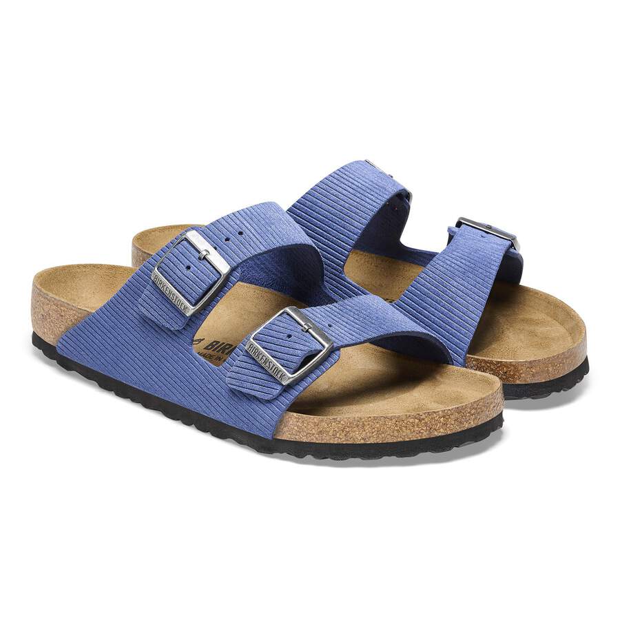 Arizona Suede Leather Embossed - Corduroy Indigo