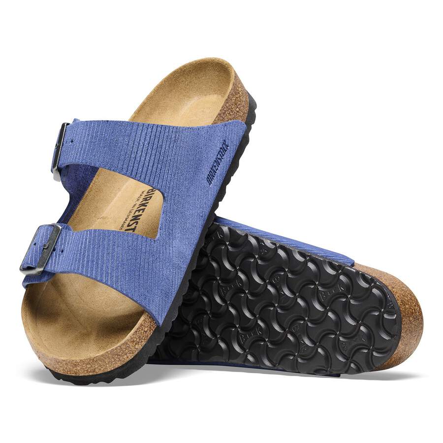Arizona Suede Leather Embossed - Corduroy Indigo