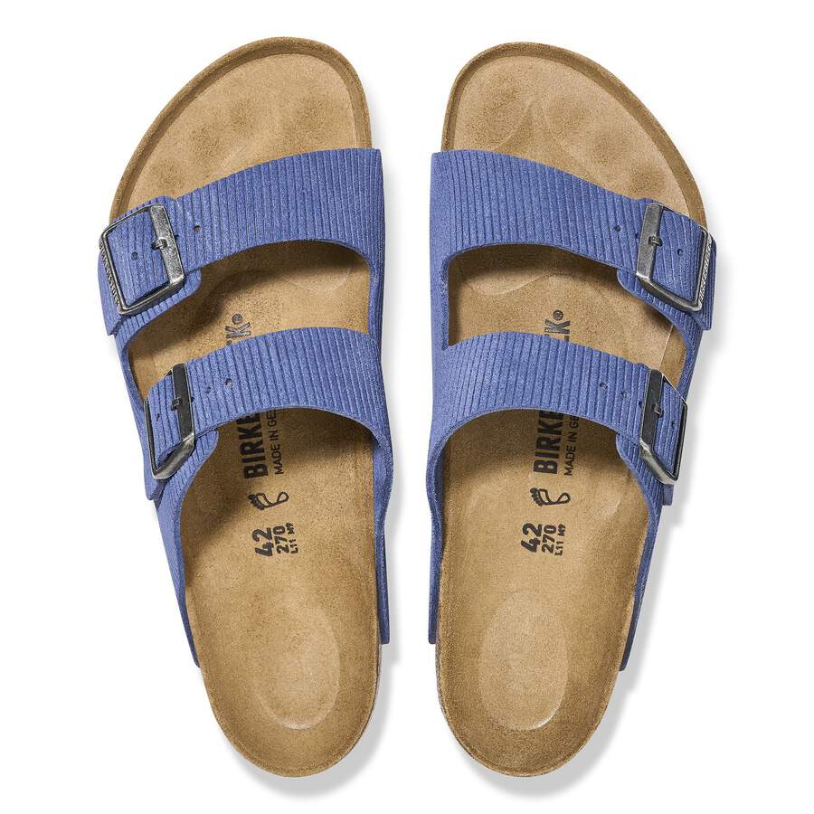 Arizona Suede Leather Embossed - Corduroy Indigo