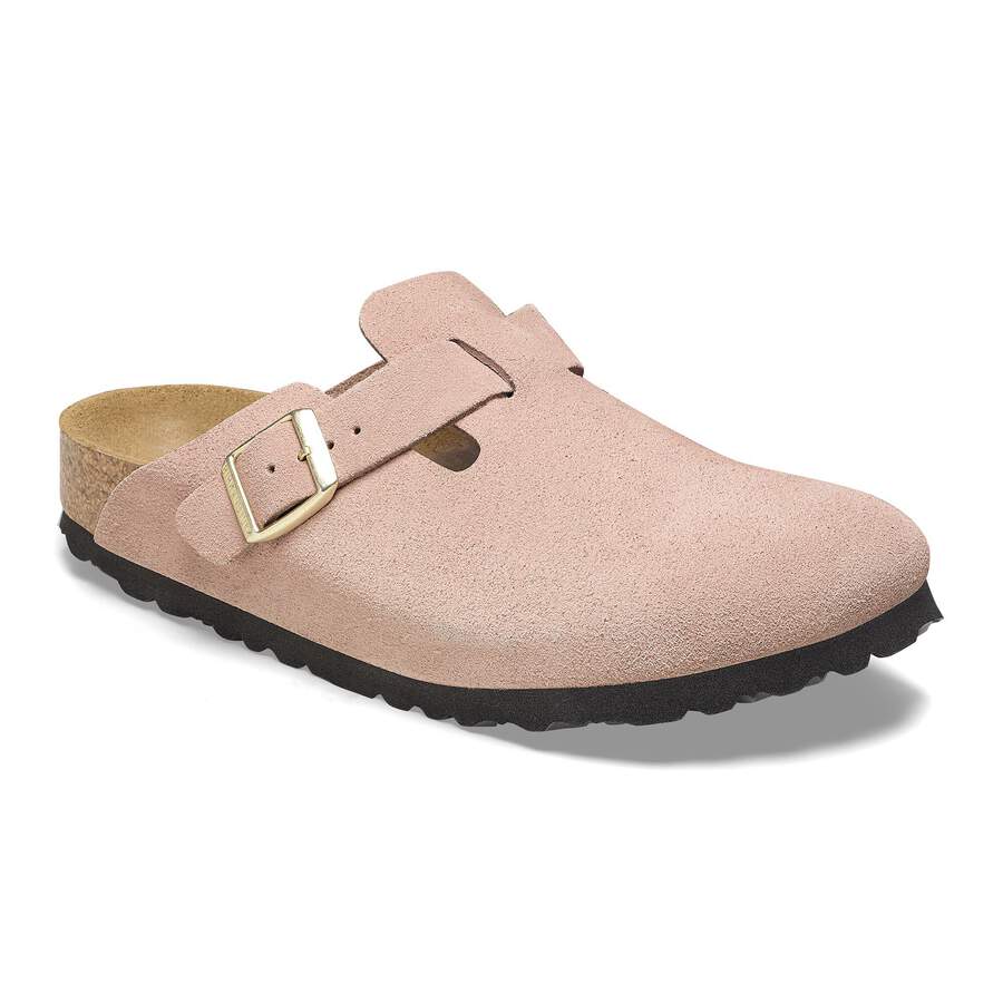 Boston Suede Leather - Light Rose