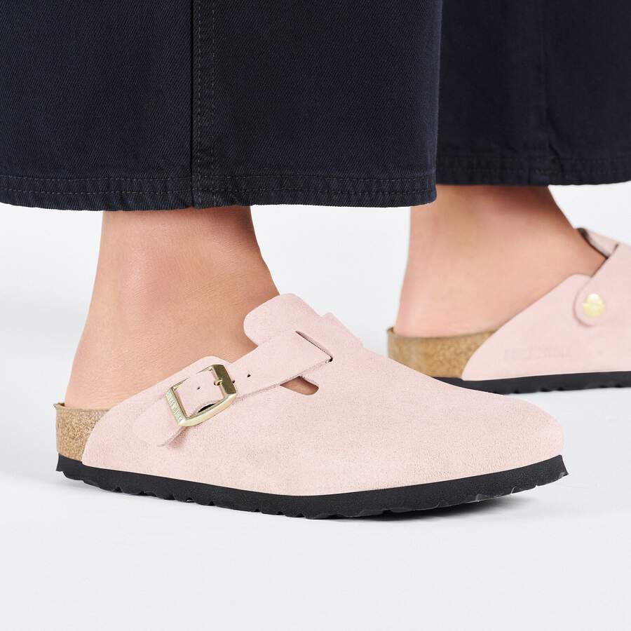 Boston Suede Leather - Light Rose
