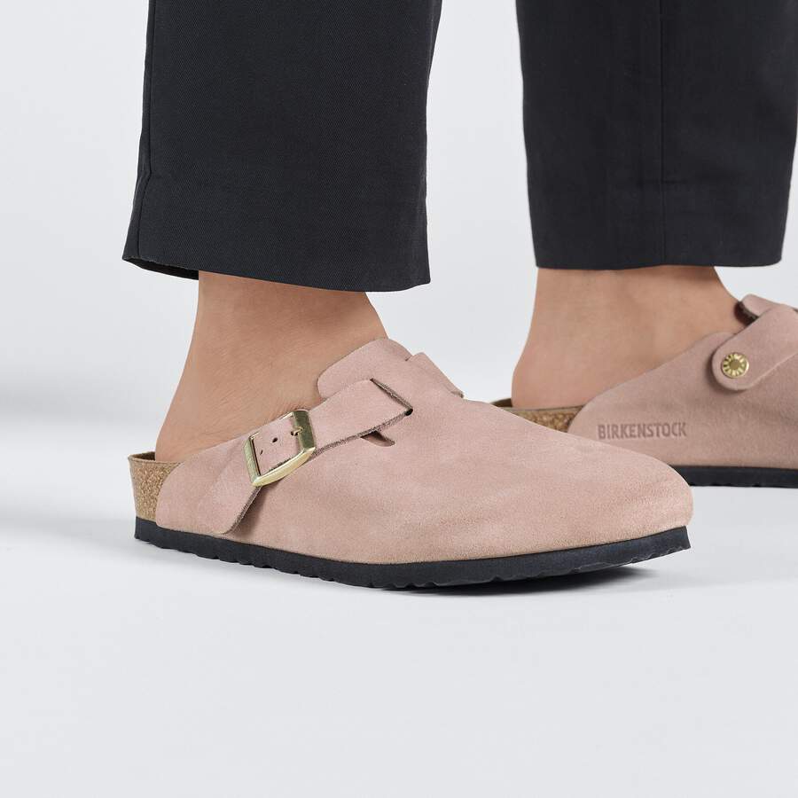 Boston Suede Leather - Light Rose