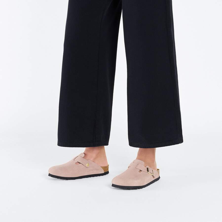 Boston Suede Leather - Light Rose