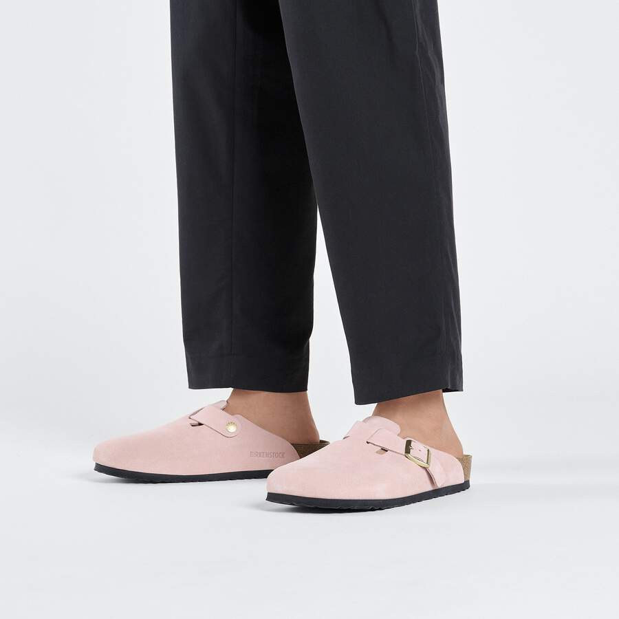 Boston Suede Leather - Light Rose
