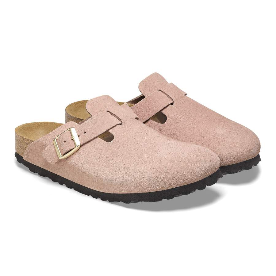 Boston Suede Leather - Light Rose