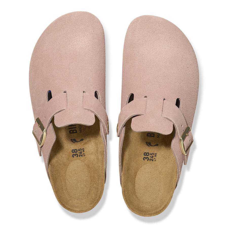Boston Suede Leather - Light Rose