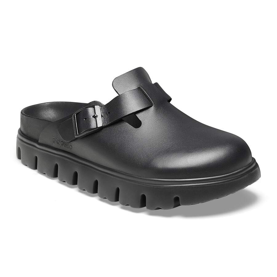 Boston Chunky Natural Leather - Black