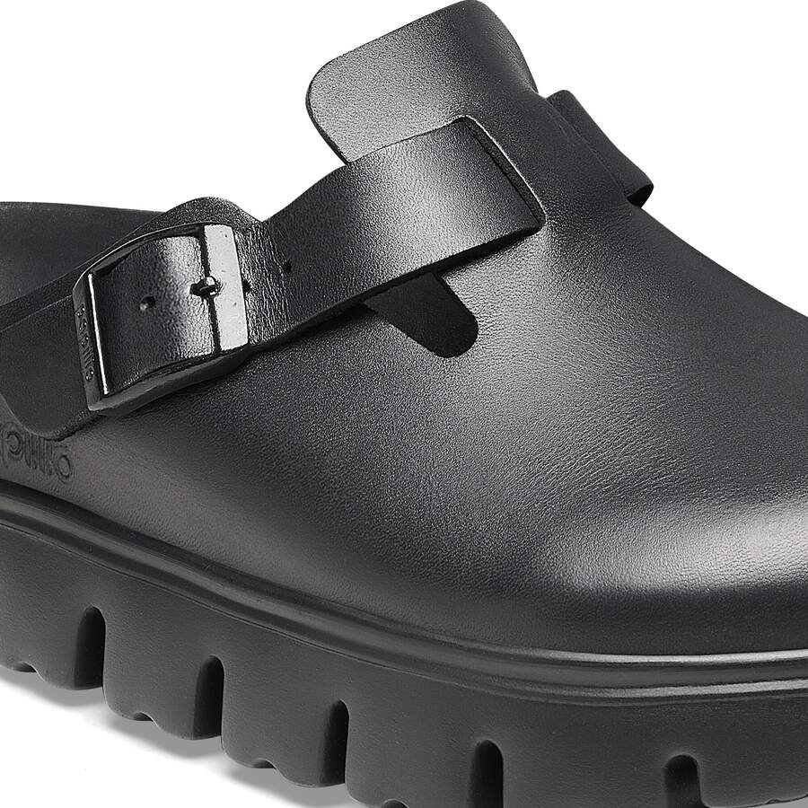 Boston Chunky Natural Leather - Black
