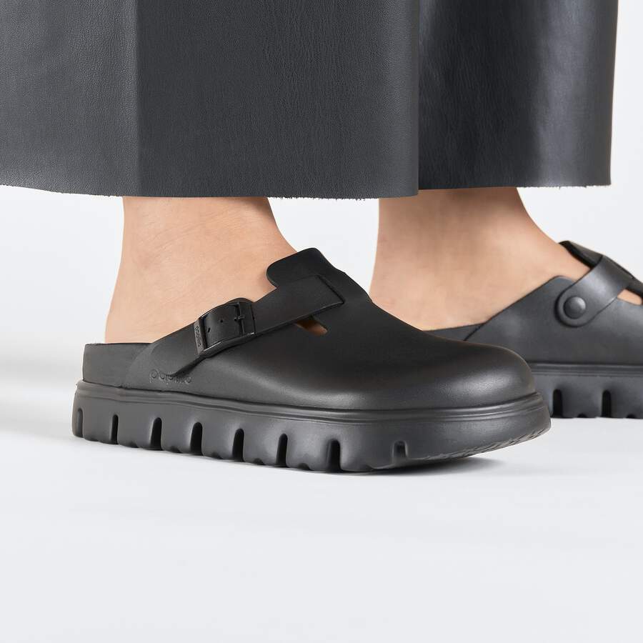 Boston Chunky Natural Leather - Black