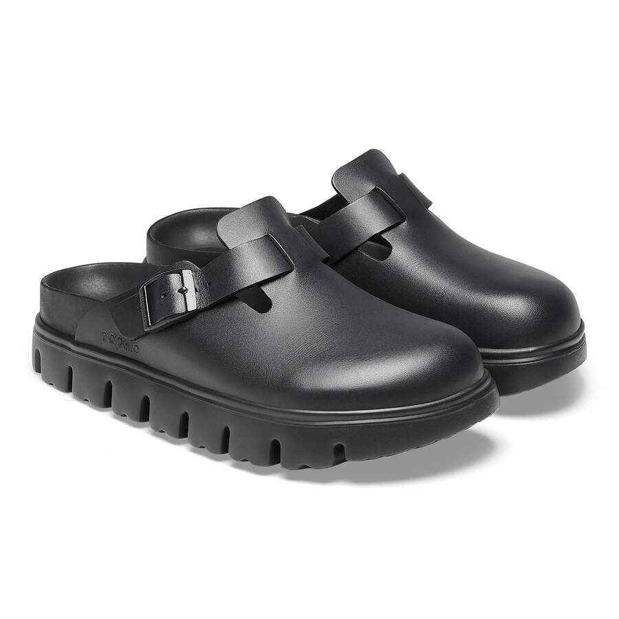 Boston Chunky Natural Leather - Black