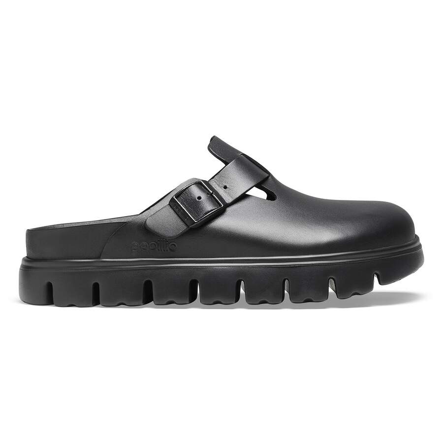 Boston Chunky Natural Leather - Black