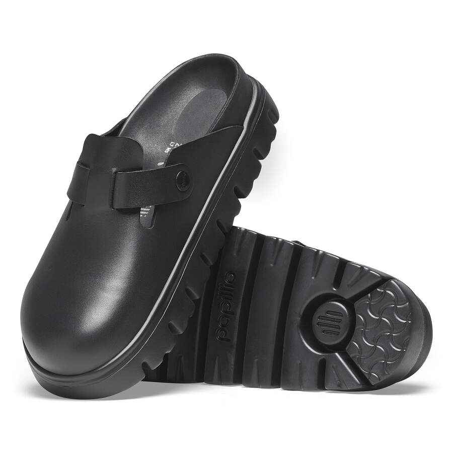 Boston Chunky Natural Leather - Black