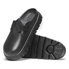 Boston Chunky Natural Leather - Black