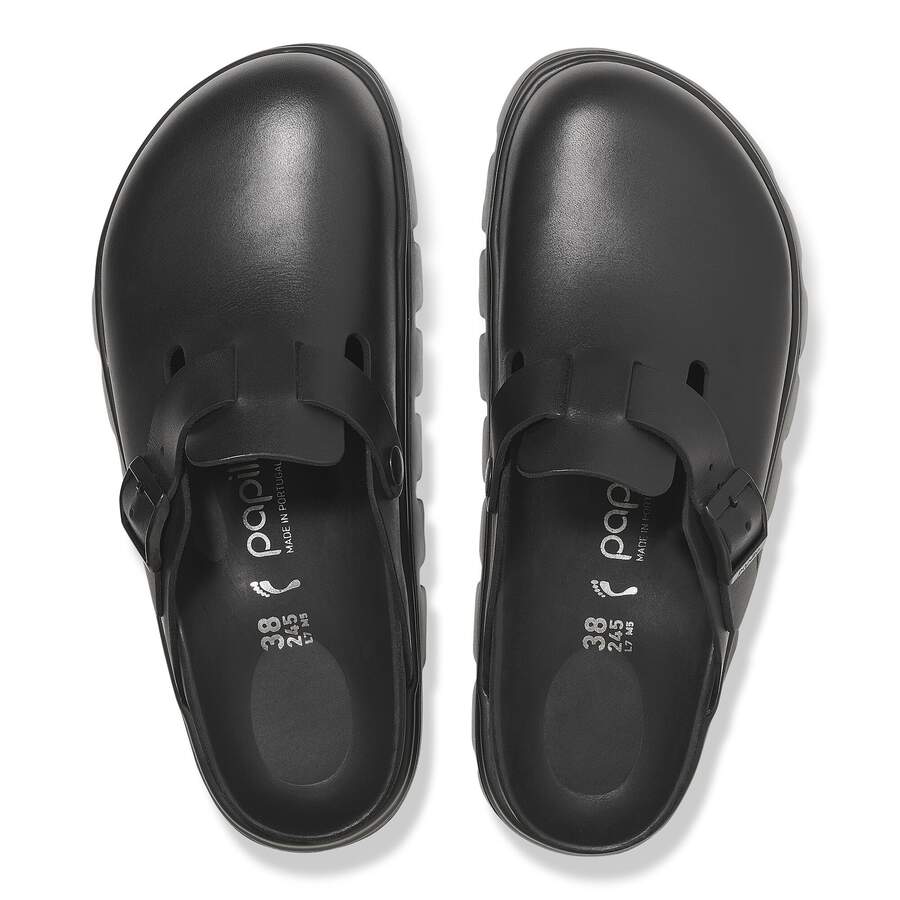 Boston Chunky Natural Leather - Black