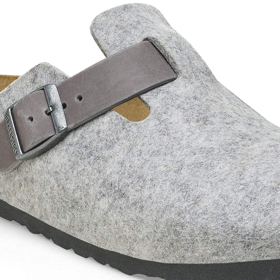 Boston Leather/Textile/Felt - Light Gray