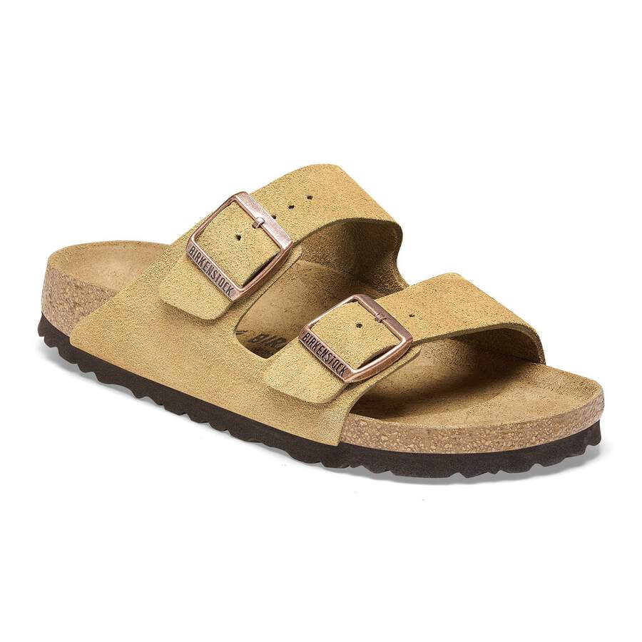 Arizona Suede Leather Taupe - Latte Cream