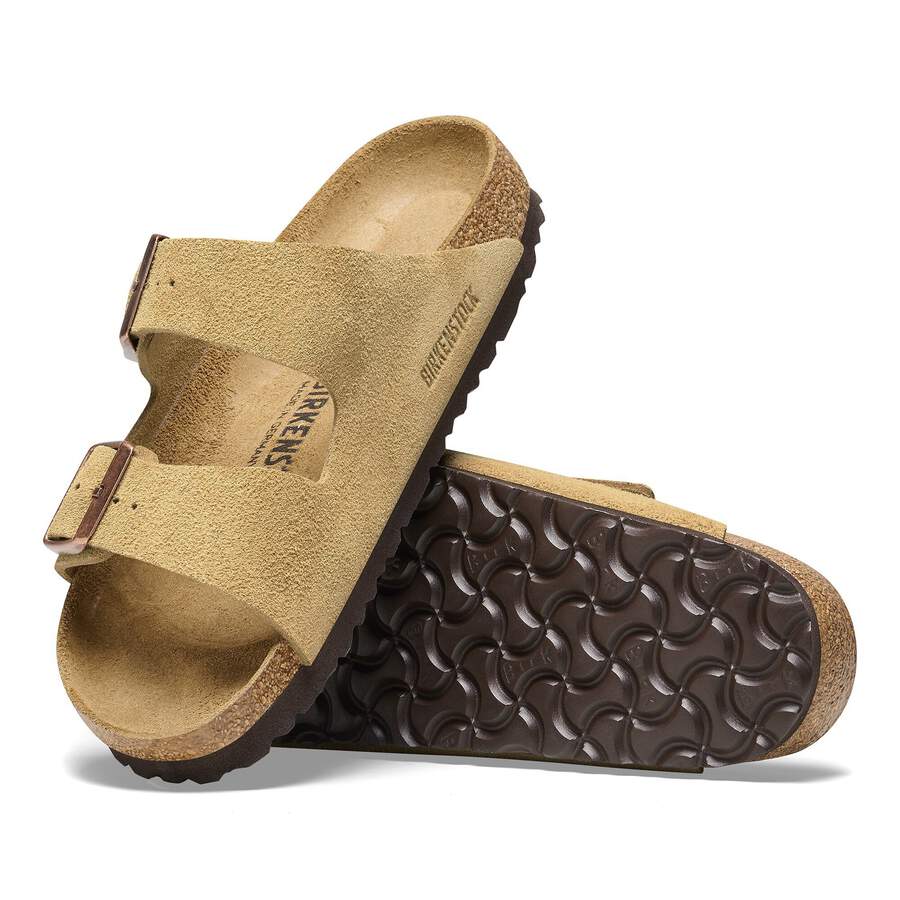 Arizona Suede Leather Taupe - Latte Cream