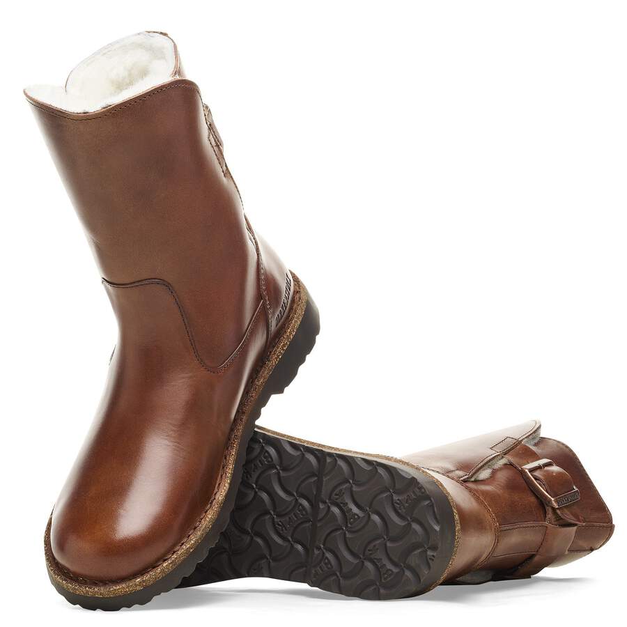 Uppsala Shearling Natural Leather - Cognac