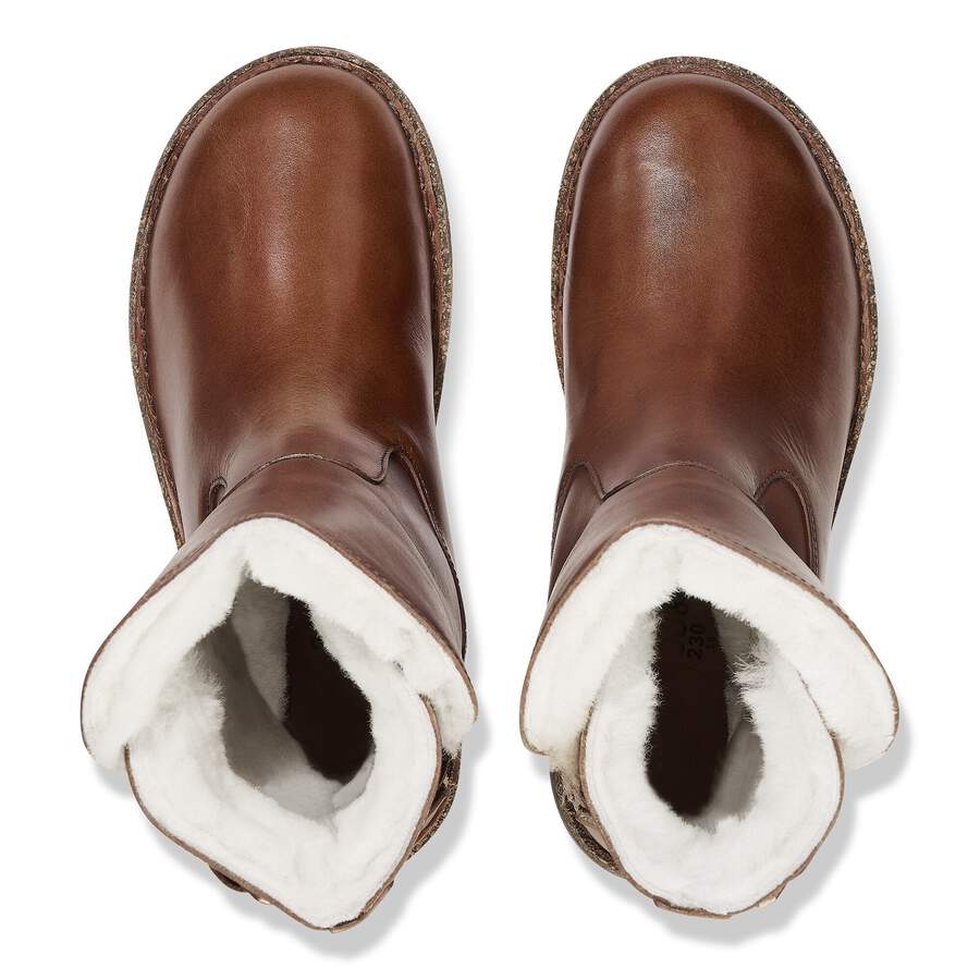 Uppsala Shearling Natural Leather - Cognac