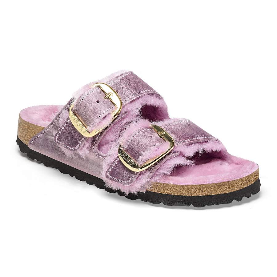 Arizona Big Buckle Shearling Natural Leather Oiled - Lavender