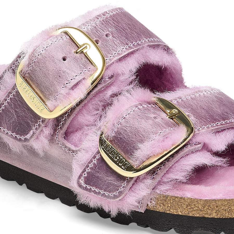 Arizona Big Buckle Shearling Natural Leather Oiled - Lavender