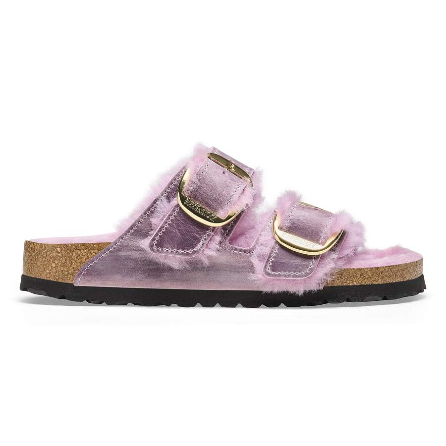 Arizona Big Buckle Shearling Natural Leather Oiled - Lavender