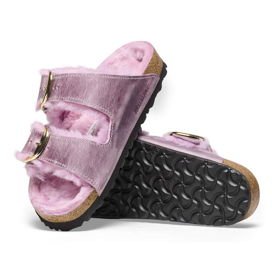 Arizona Big Buckle Shearling Natural Leather Oiled - Lavender