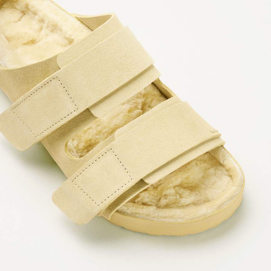 Uji Suede Tekla Suede Leather - Straw