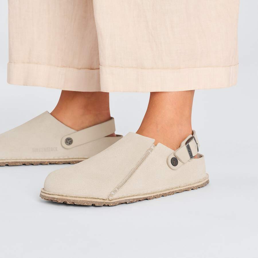 Lutry Premium Suede Leather - Eggshell