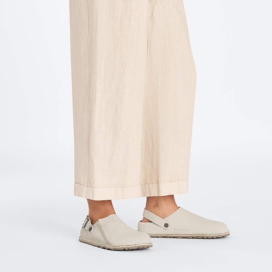 Lutry Premium Suede Leather - Eggshell
