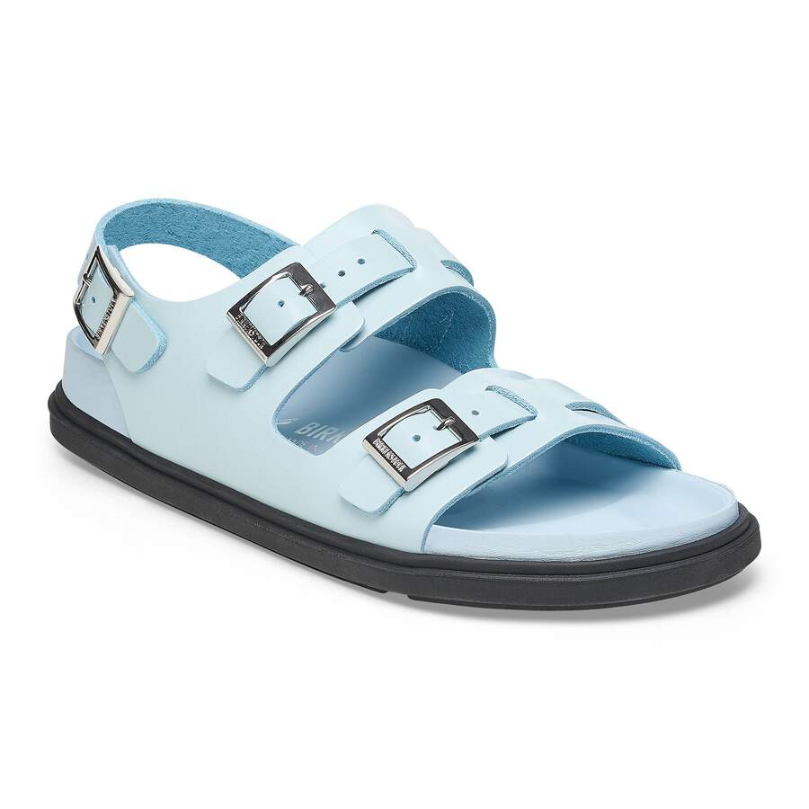 Cannes Natural Leather - Mineral Blue