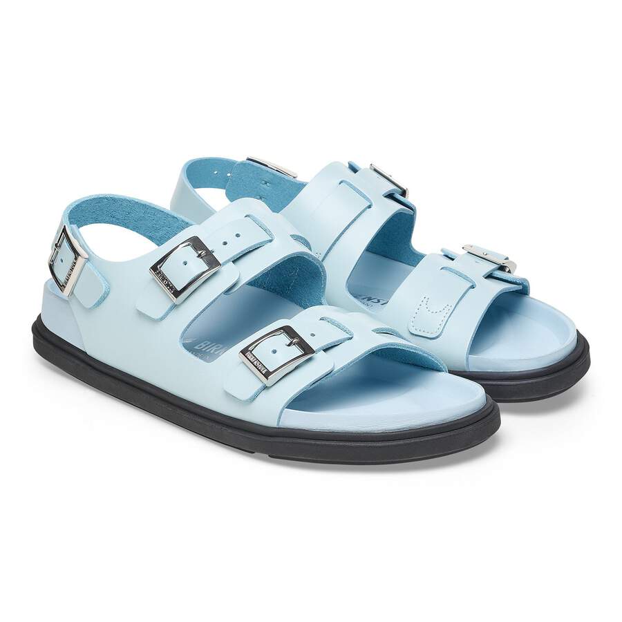 Cannes Natural Leather - Mineral Blue