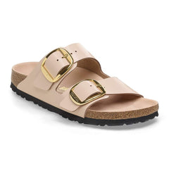 Arizona Big Buckle Natural Leather Patent - High Shine New Beige