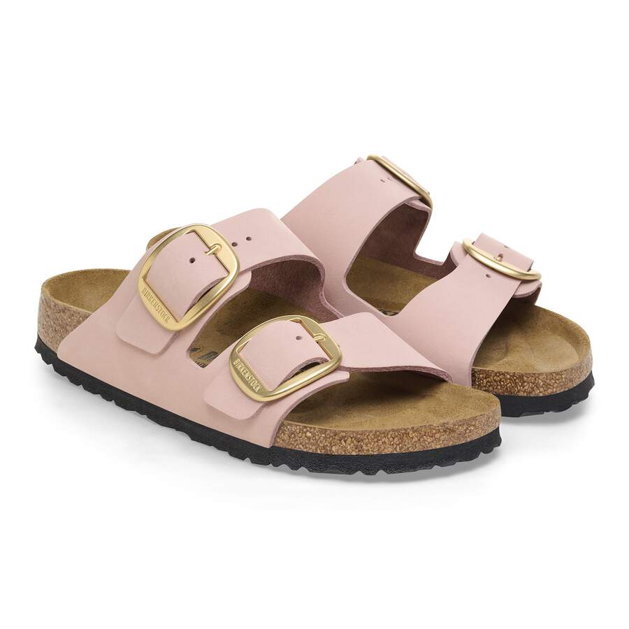 Arizona Big Buckle Nubuck Leather - Soft Pink