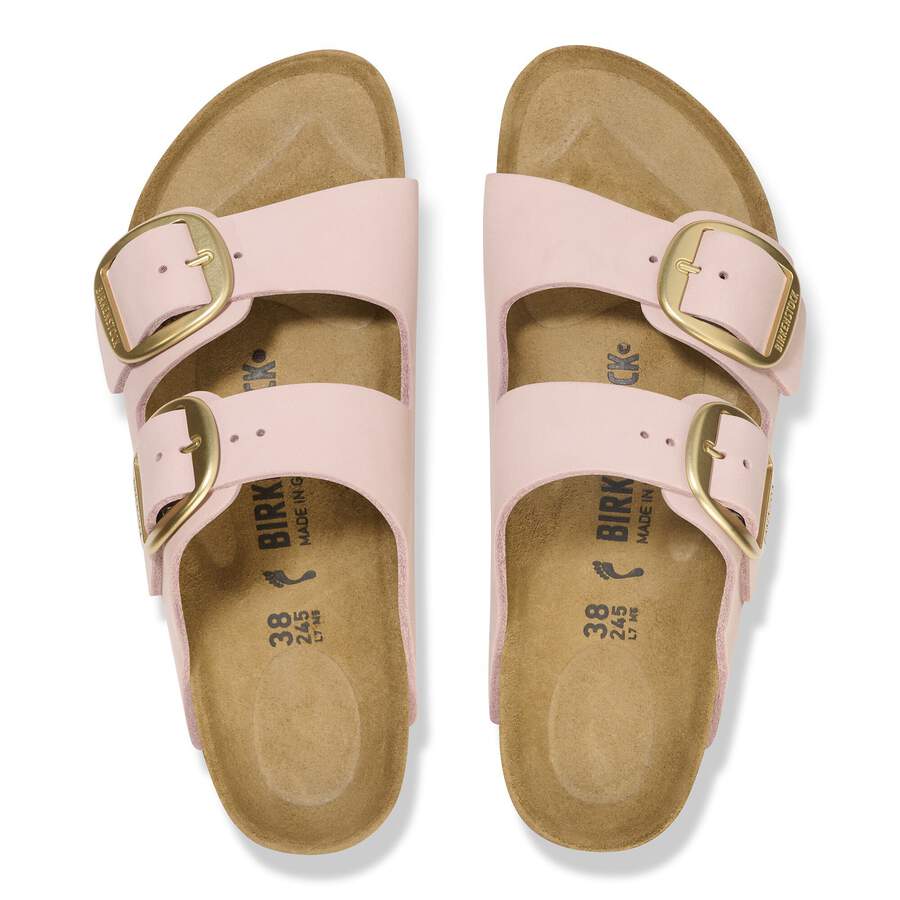 Arizona Big Buckle Nubuck Leather - Soft Pink