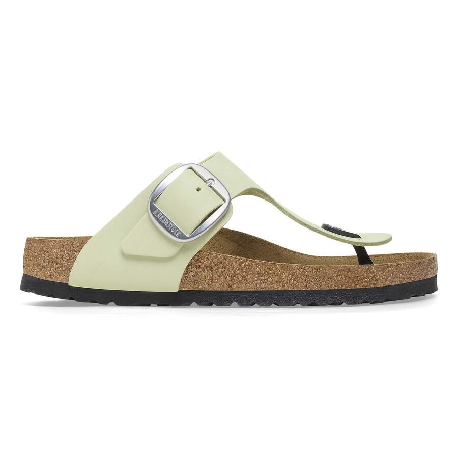 Gizeh Big Buckle Nubuck Leather - Faded Lime