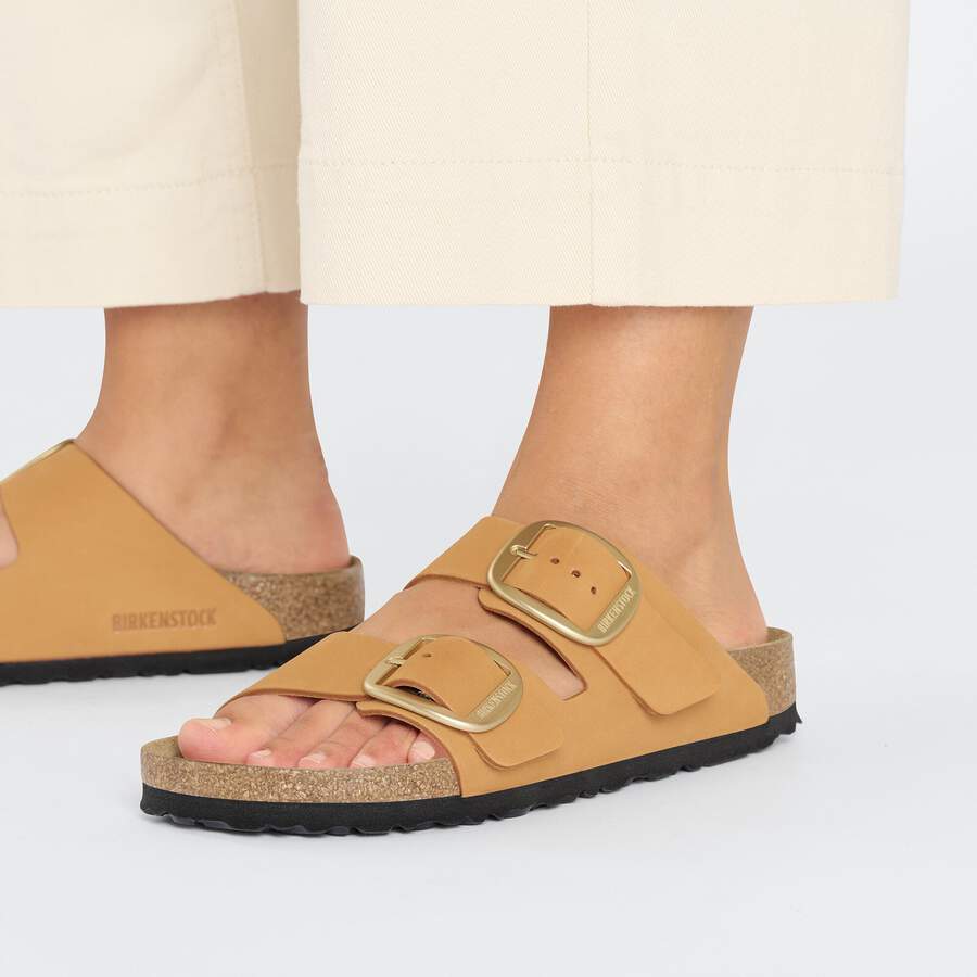 Arizona Big Buckle Nubuck Leather - Burnt Orange