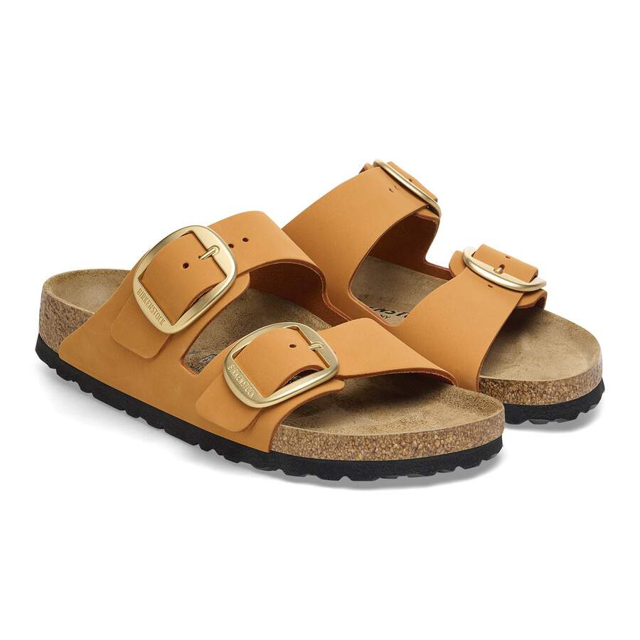 Arizona Big Buckle Nubuck Leather - Burnt Orange