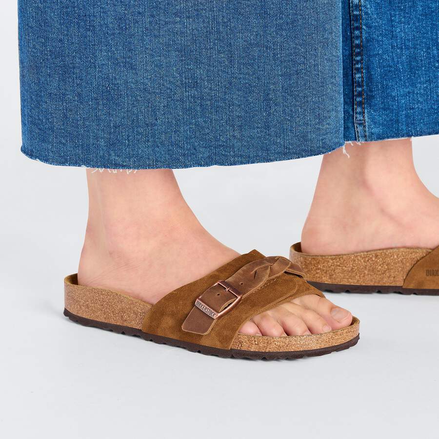 Oita Braided Suede Leather - Mink