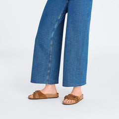 Oita Braided Suede Leather - Mink