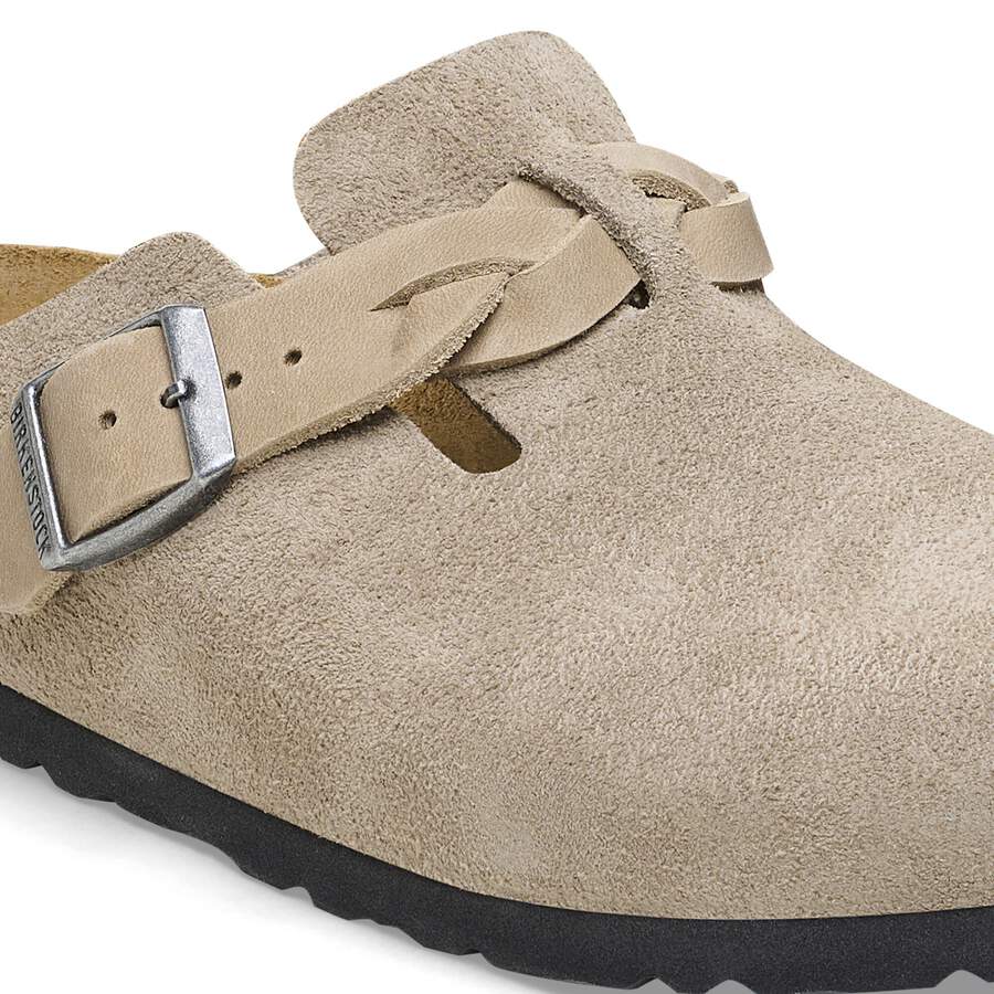 Boston Braided Suede Leather - Taupe