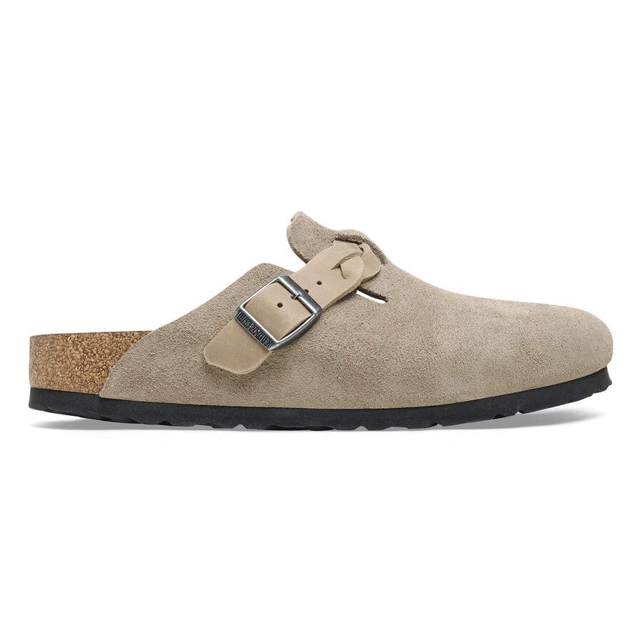 Boston Braided Suede Leather - Taupe