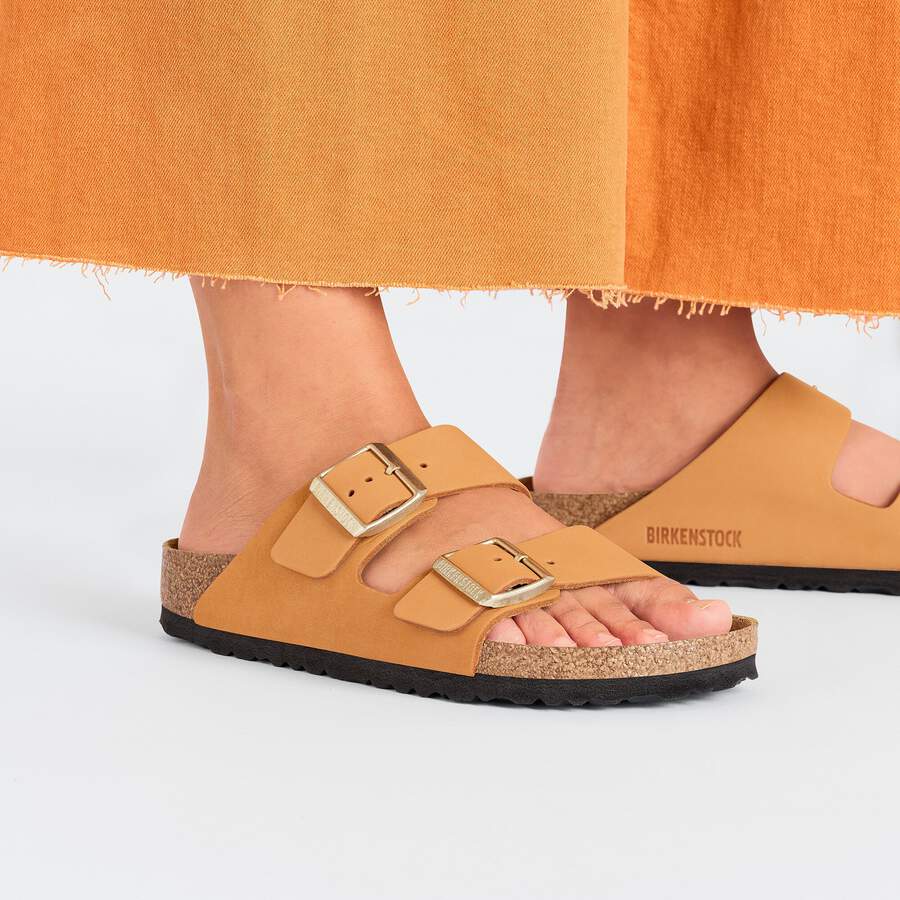 Arizona Nubuck Leather - Burnt Orange