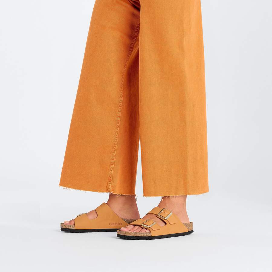 Arizona Nubuck Leather - Burnt Orange