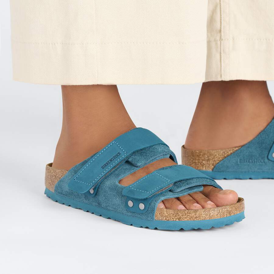Uji Nubuck Leather/Suede - Deep Turquoise