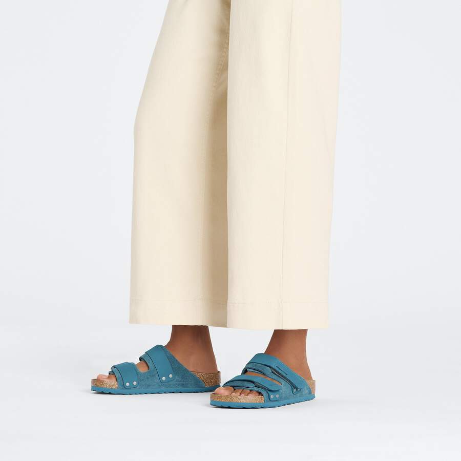 Uji Nubuck Leather/Suede - Deep Turquoise