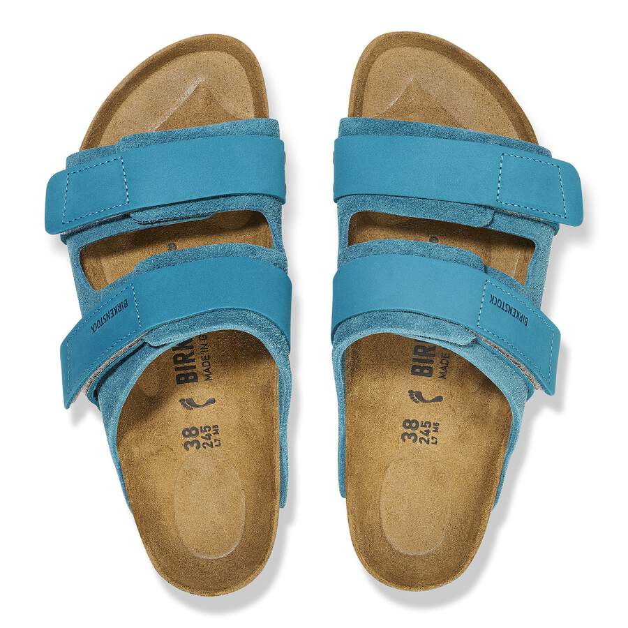 Uji Nubuck Leather/Suede - Deep Turquoise