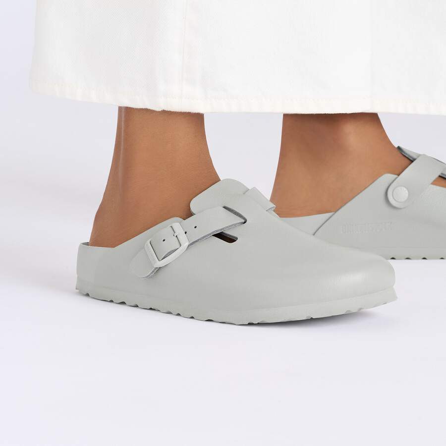 Boston Natural Leather - Mineral Gray