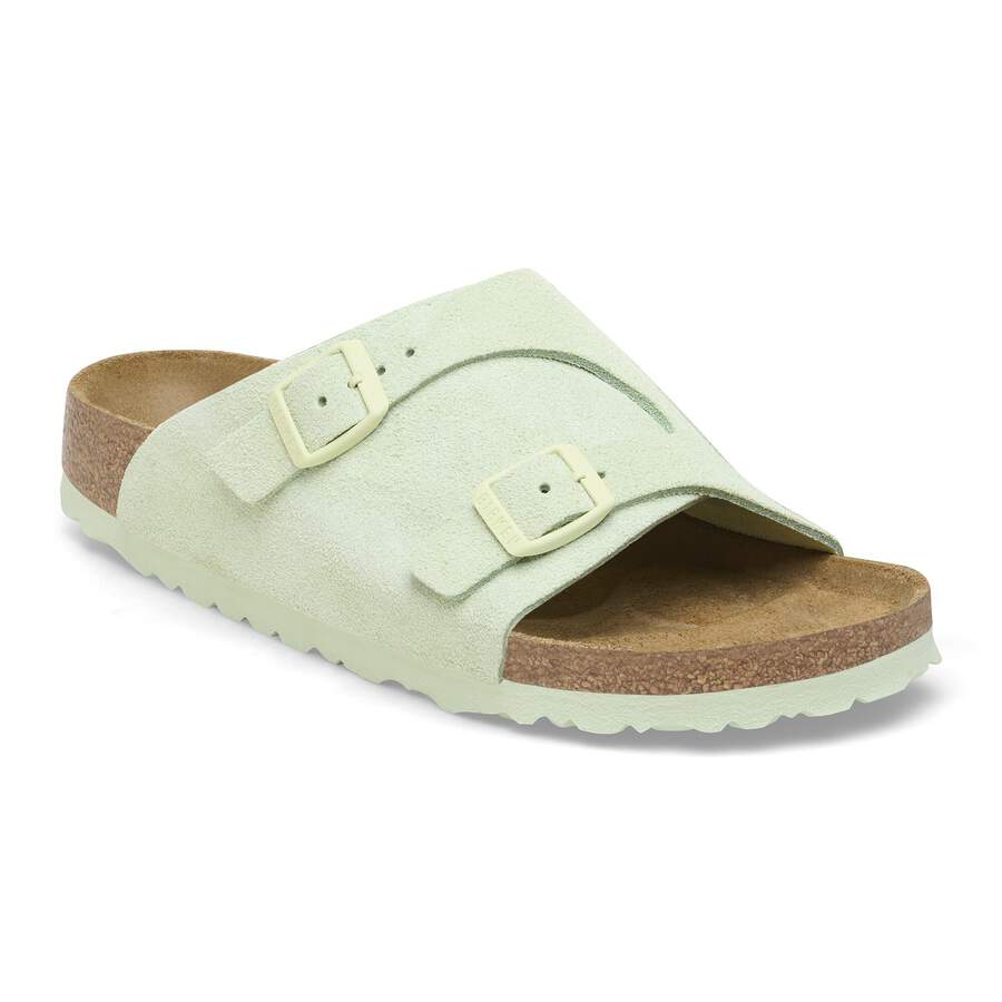 Zürich Suede Leather - Faded Lime