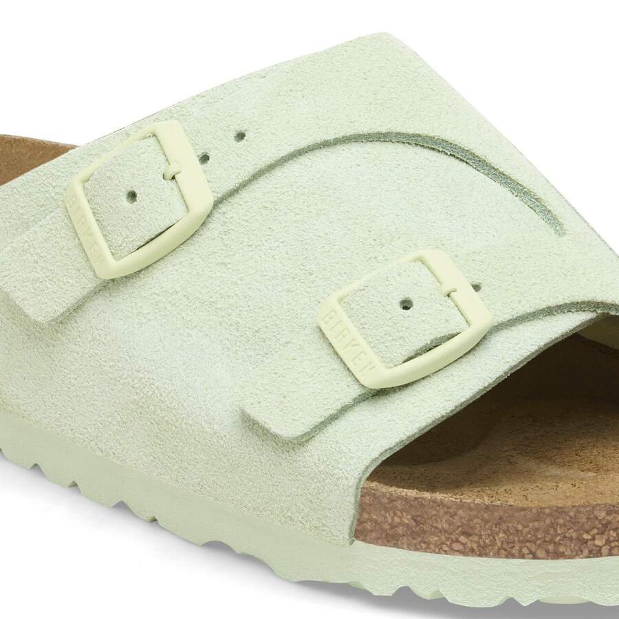 Zürich Suede Leather - Faded Lime